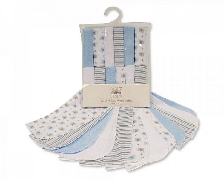Picture of GP250948- 9482/GP250951-9512 Pattern Baby Wash Cloths, BLUE